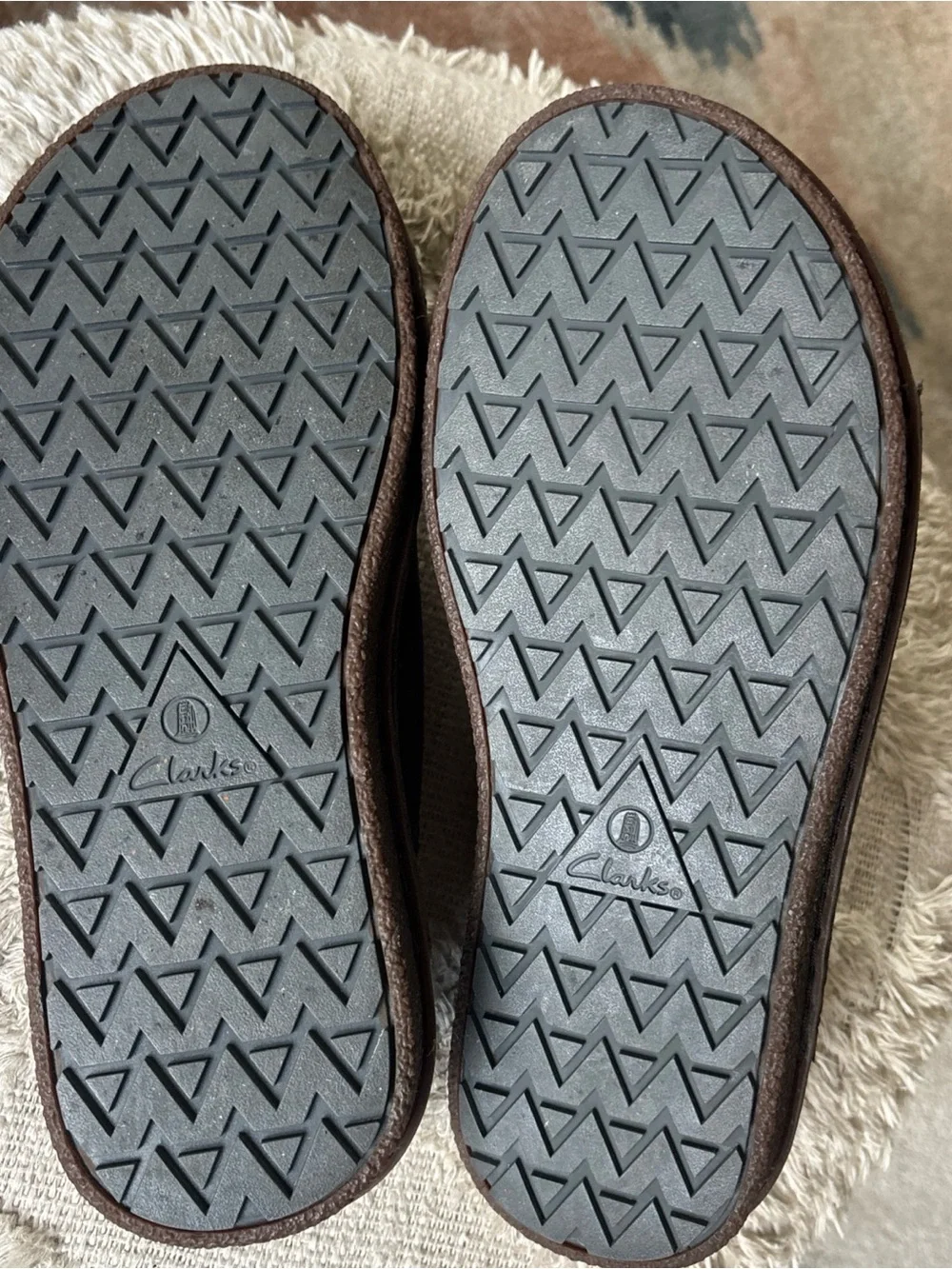 Clarks Men's Double-Strap Slide Sandals Gray Leather Sz 10 NEW NWOT